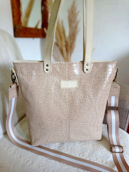 Cartera Venecia de cuero liso