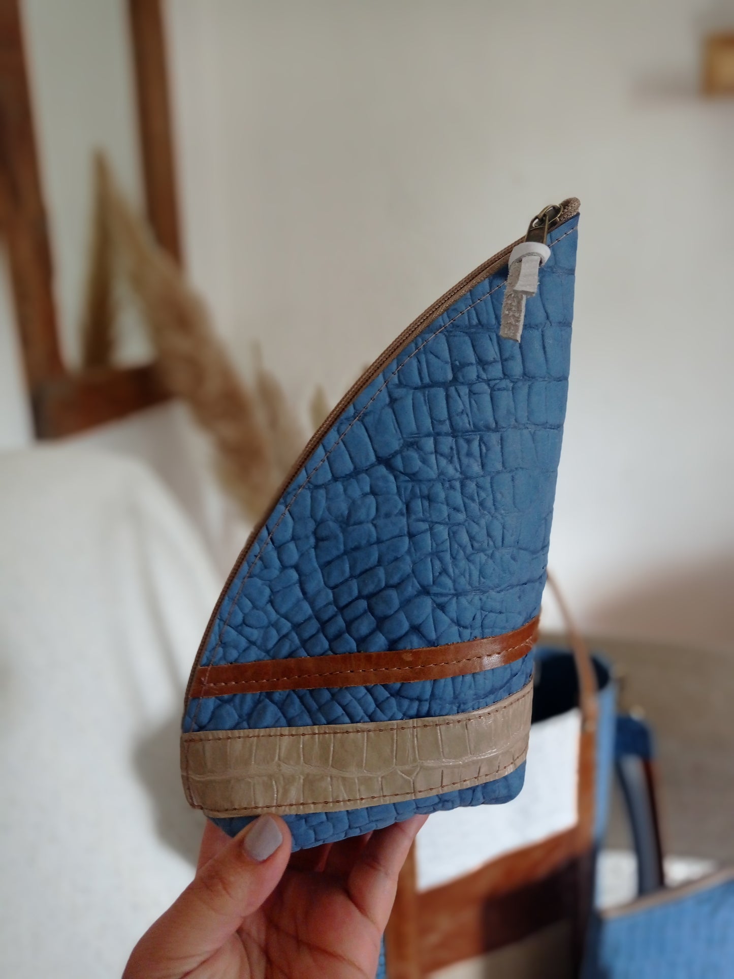 KIT MATERO AZUL CROCO