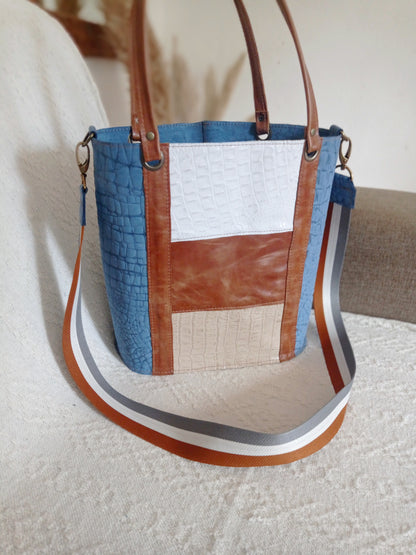 KIT MATERO AZUL CROCO